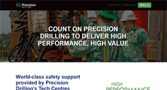 Desktop Screenshot of precisiondrilling.com