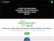 Tablet Screenshot of precisiondrilling.com