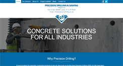 Desktop Screenshot of precisiondrilling.co.uk