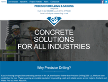 Tablet Screenshot of precisiondrilling.co.uk